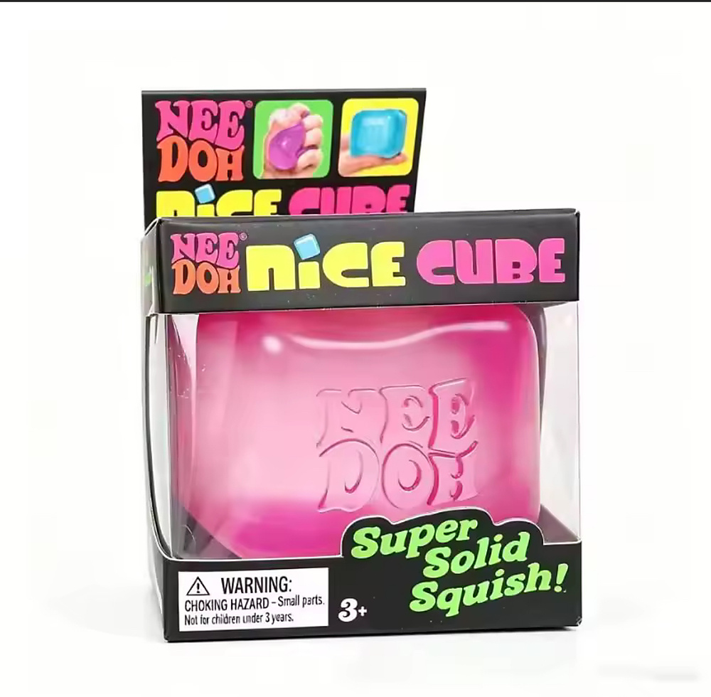 Needoh Squishy Cube  || نيدو سكيوشي مكعب وردي