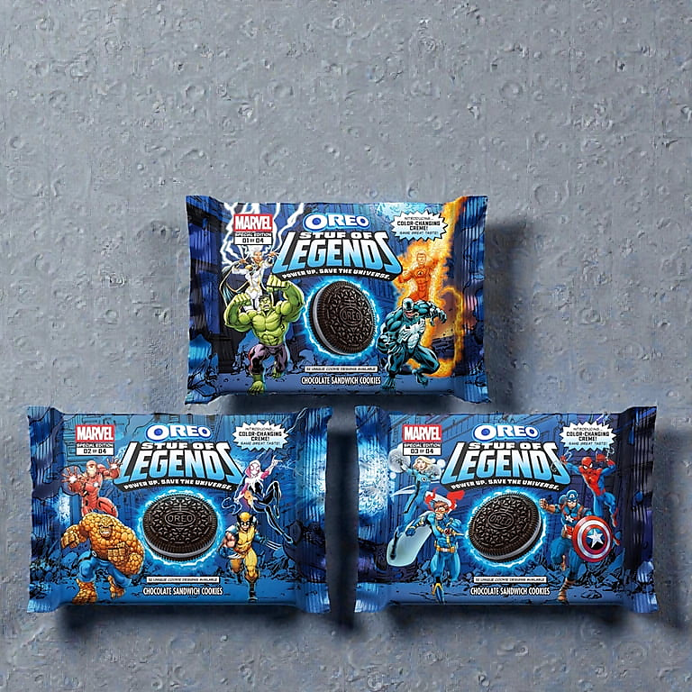 1 pcs Oreo Marvel Stuf of Legends Special Edition Sandwich Cookies