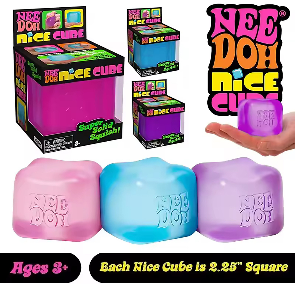 Blue Needoh Squishy Cube  || نيدو سكيوشي مكعب ازرق
