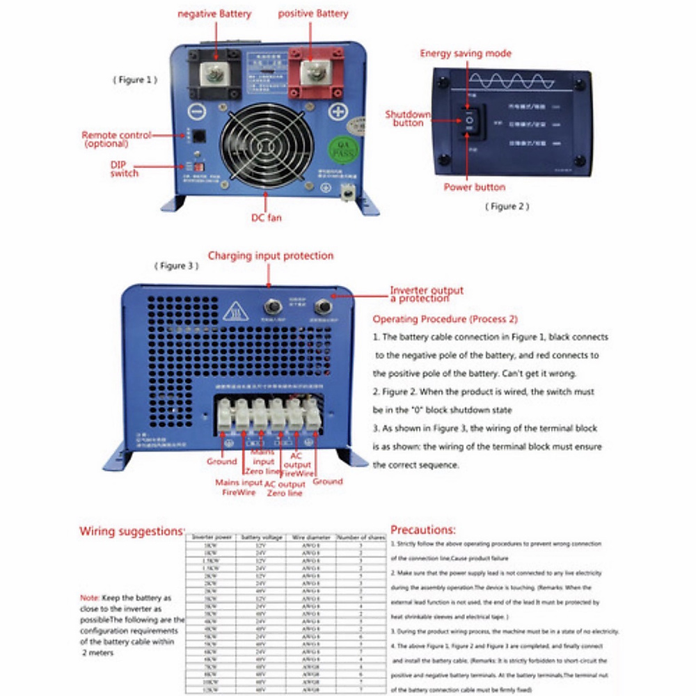 Inverter with battery Charger 3000W