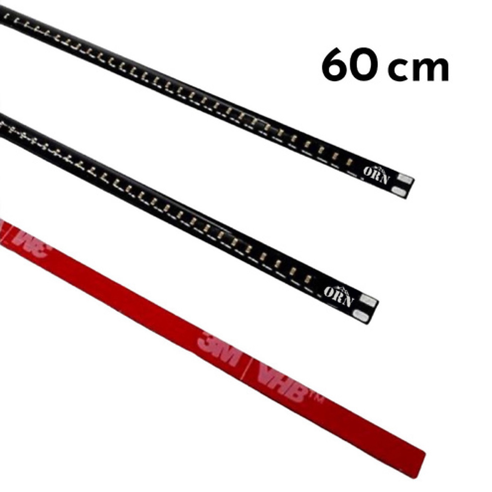 Black hidden strip light 60cm