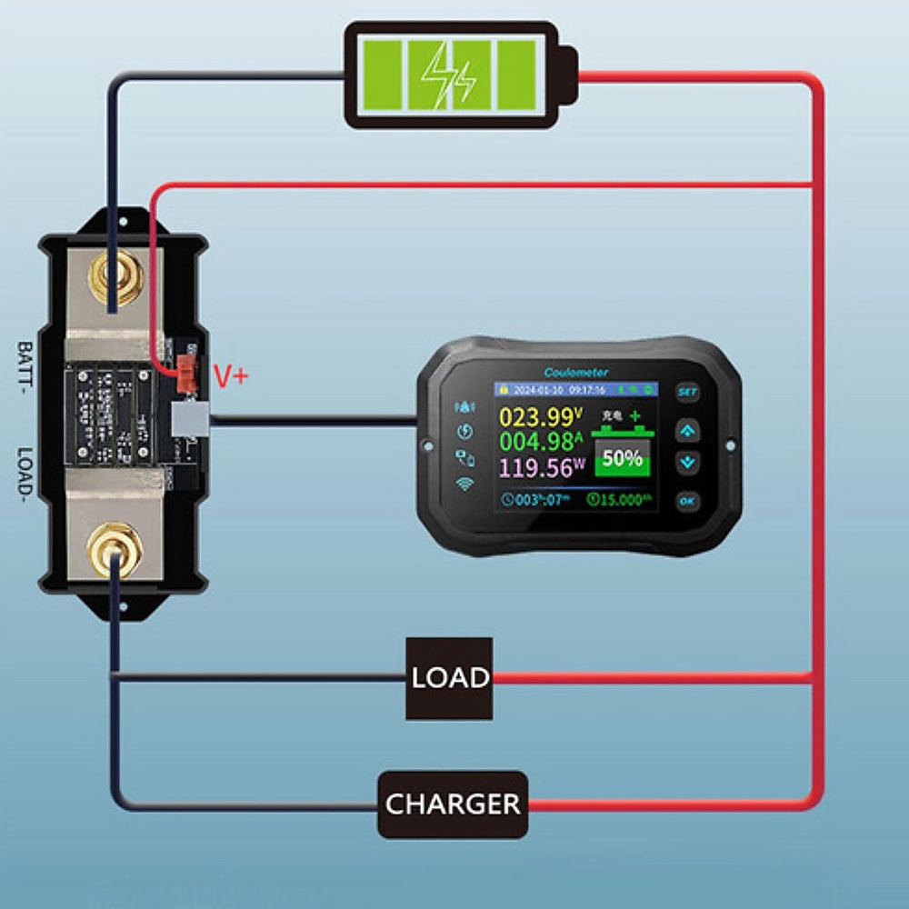 Battery Coulomb Meter 600A