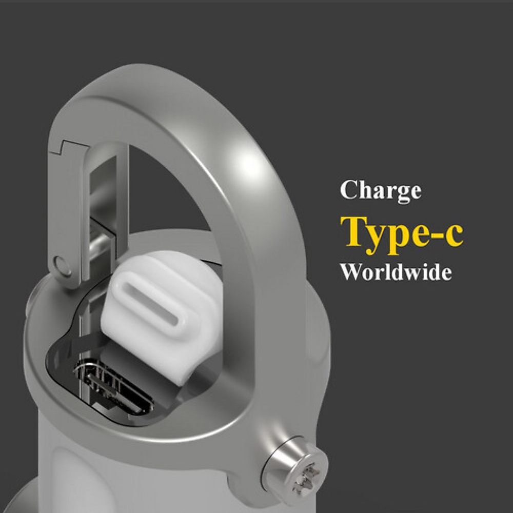 Waterproof keychain flashlight