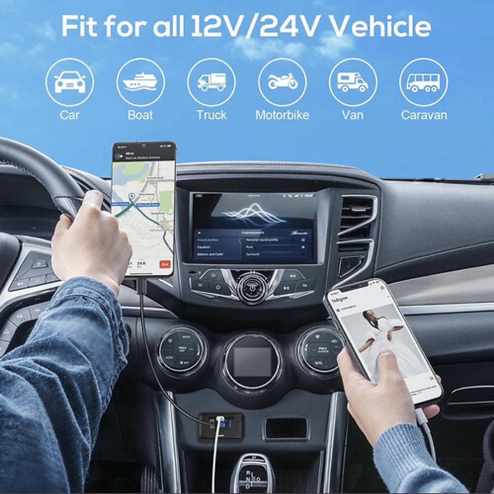 USB C Panel Outlet for Fast Charging in Cars and Recreational Vehicles