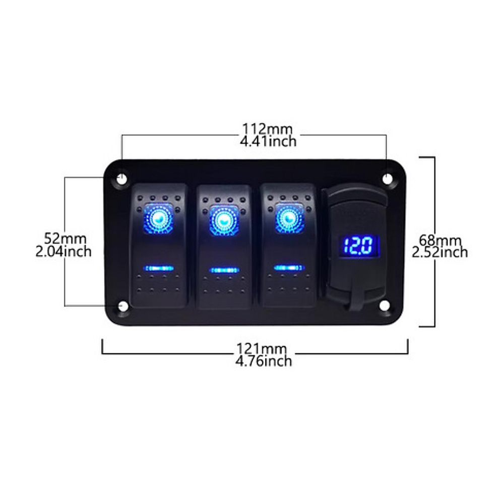 Switch Panel 4 Gangs