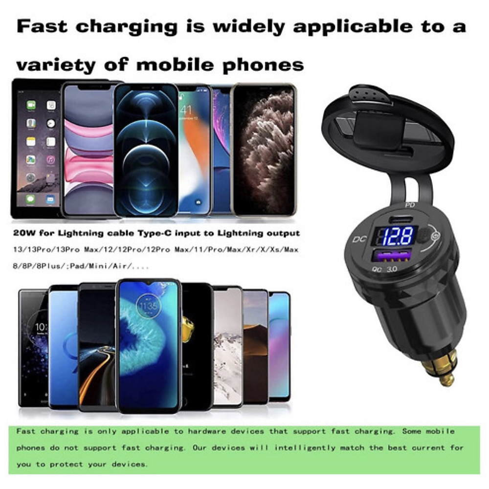 DIN Hella Type C USB Quick Charger