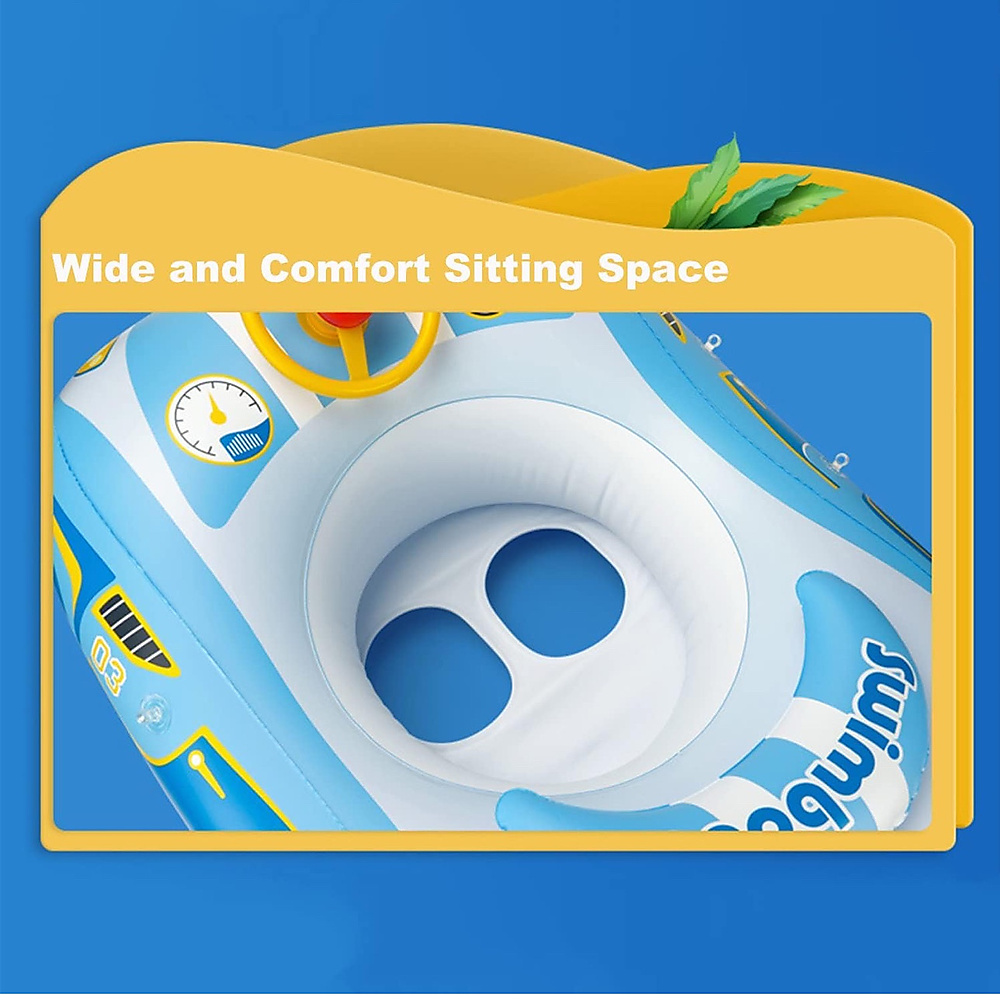 Swim Float with Canopy - Pink Car