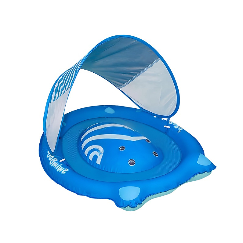 Baby pool float with canopy