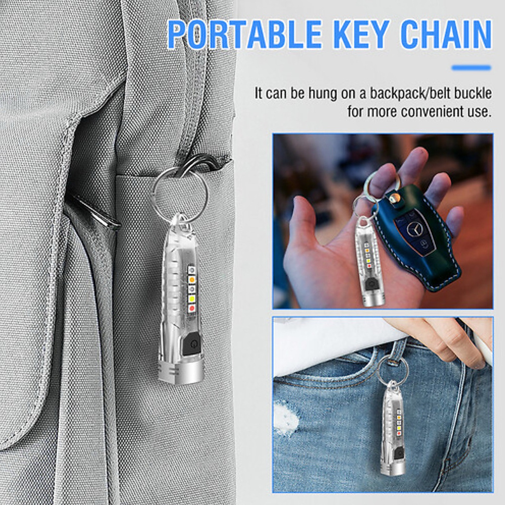 V1 EDC Keychain Flashlight 400lm