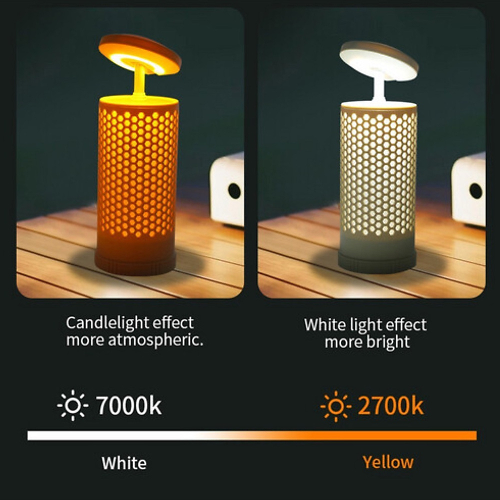 Camping telescopic flashlight