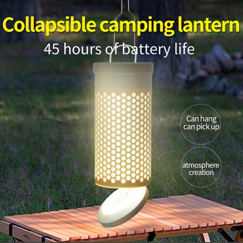 Camping telescopic flashlight