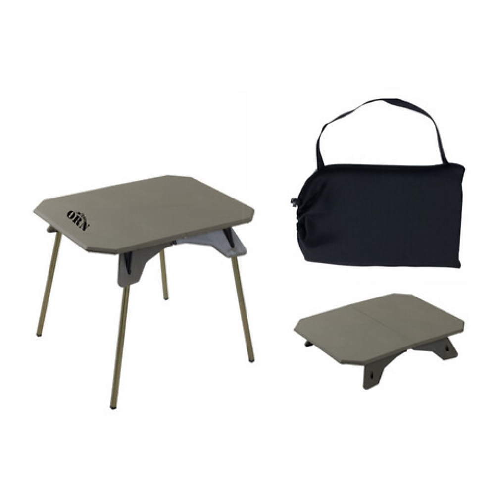 High & low folding table