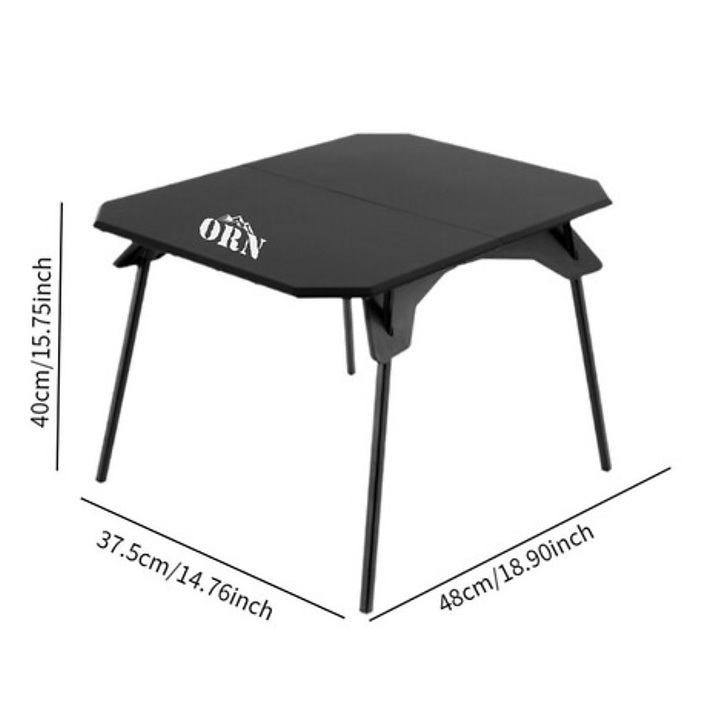 High & low folding table