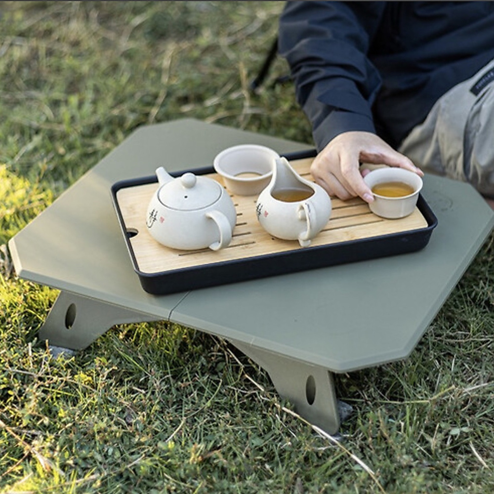 High & low folding table