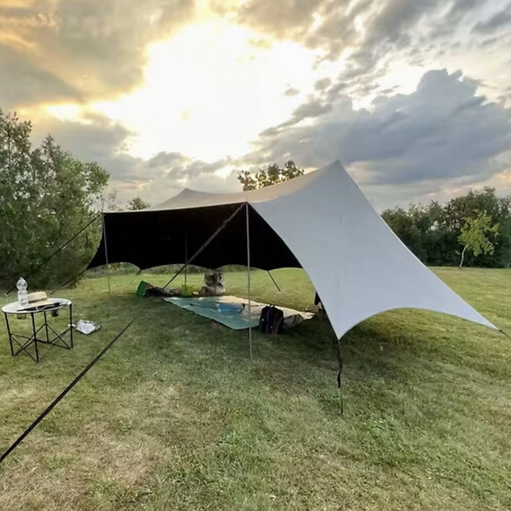 Outdoor camping awning