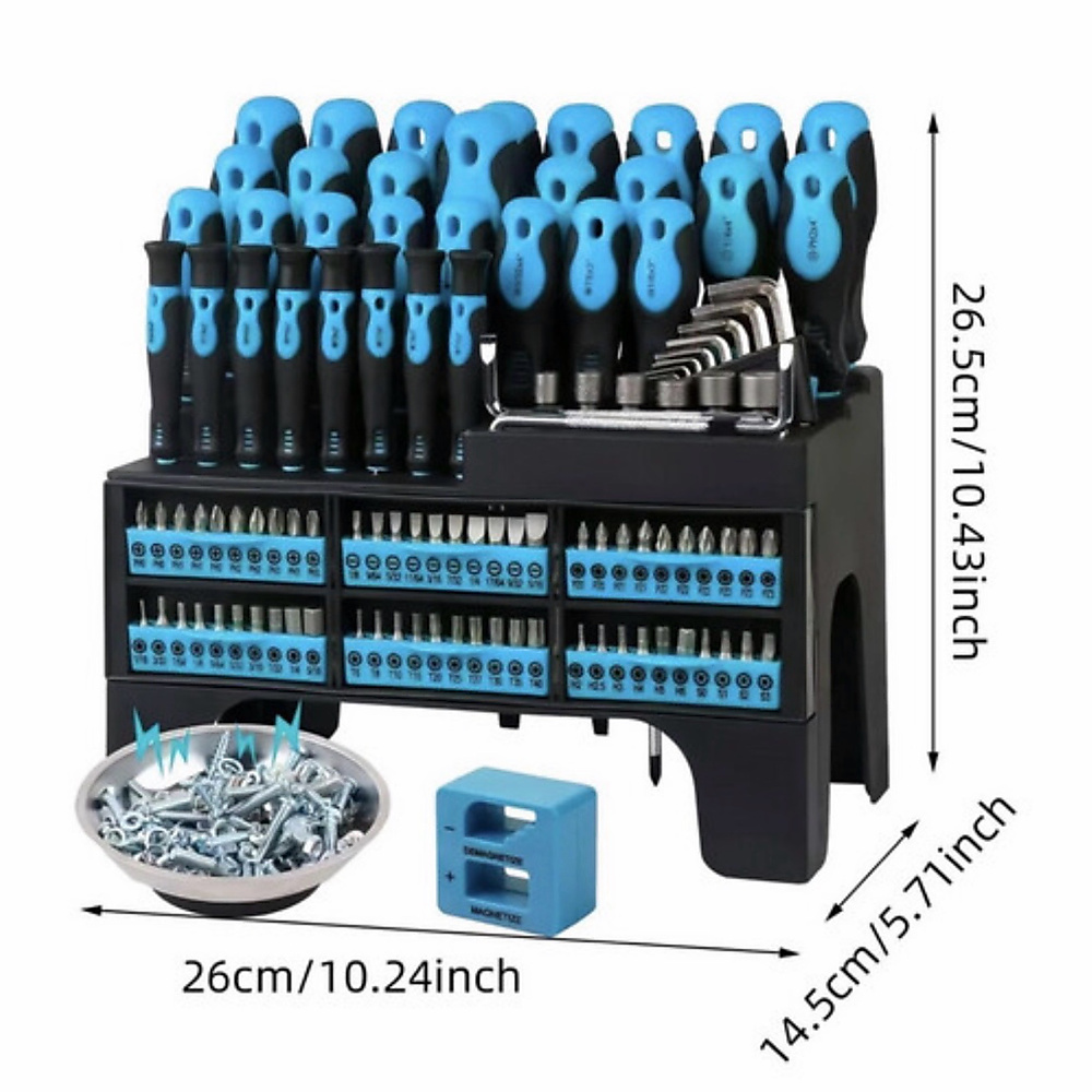 Screwdriver and Bits Set - 118 pcs