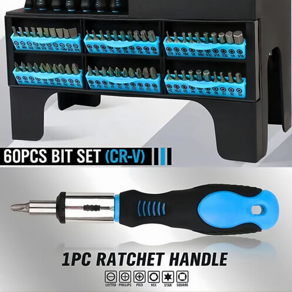 Screwdriver and Bits Set - 118 pcs