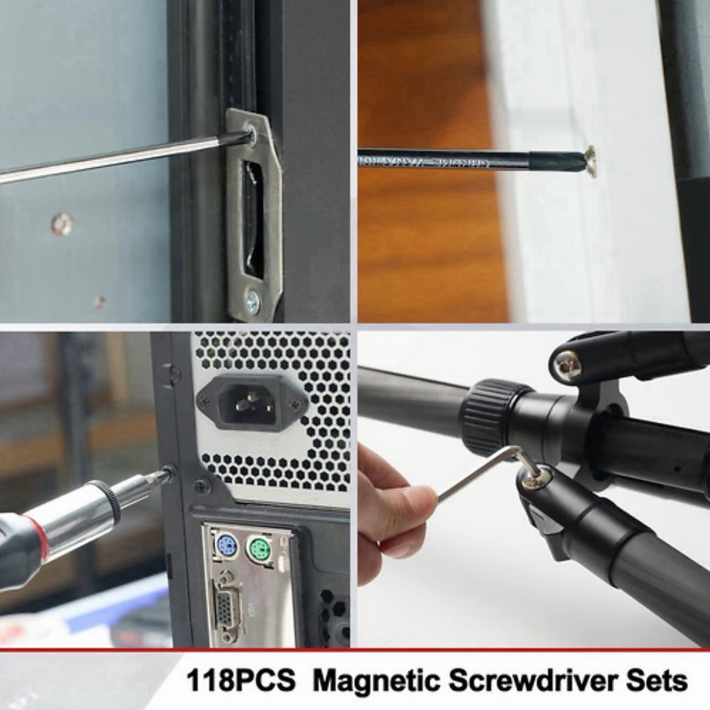 Screwdriver and Bits Set - 118 pcs