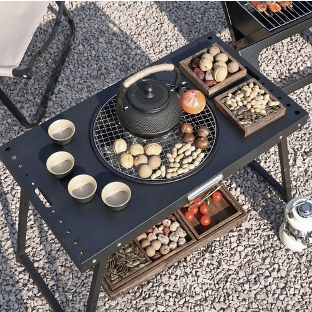 Charcoal Grill Table