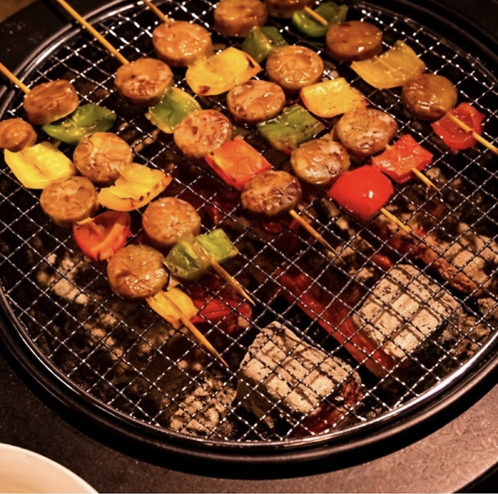 Charcoal Grill Table