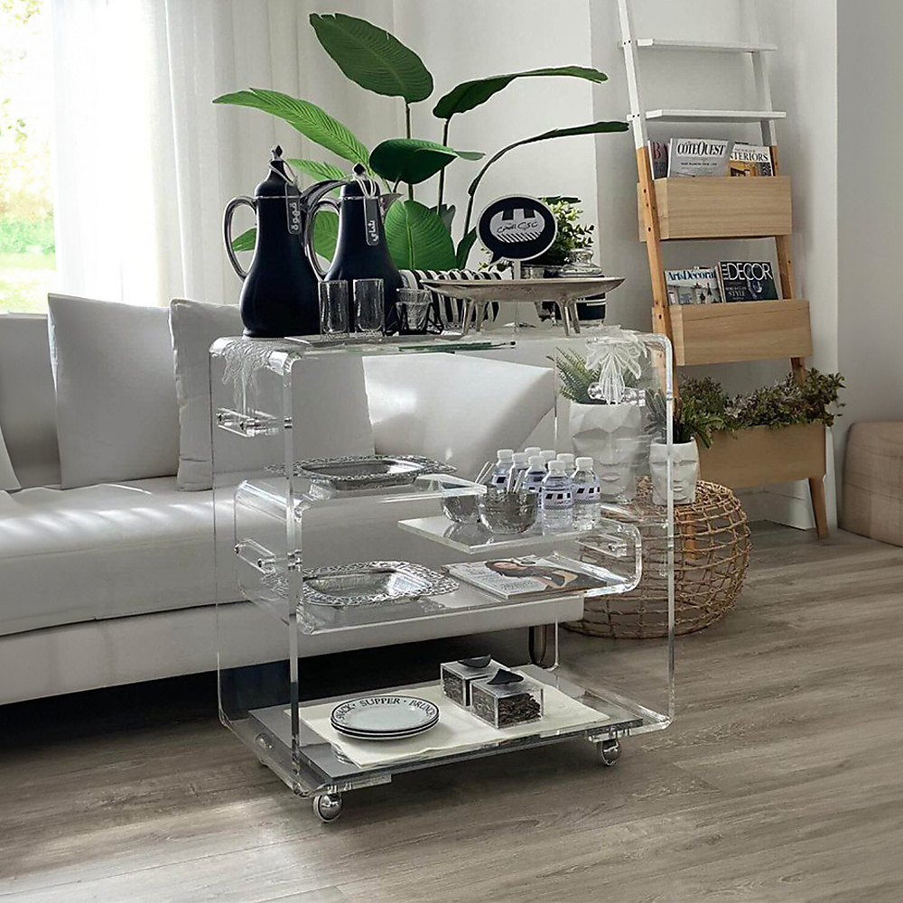 Plain trolley for hospitality