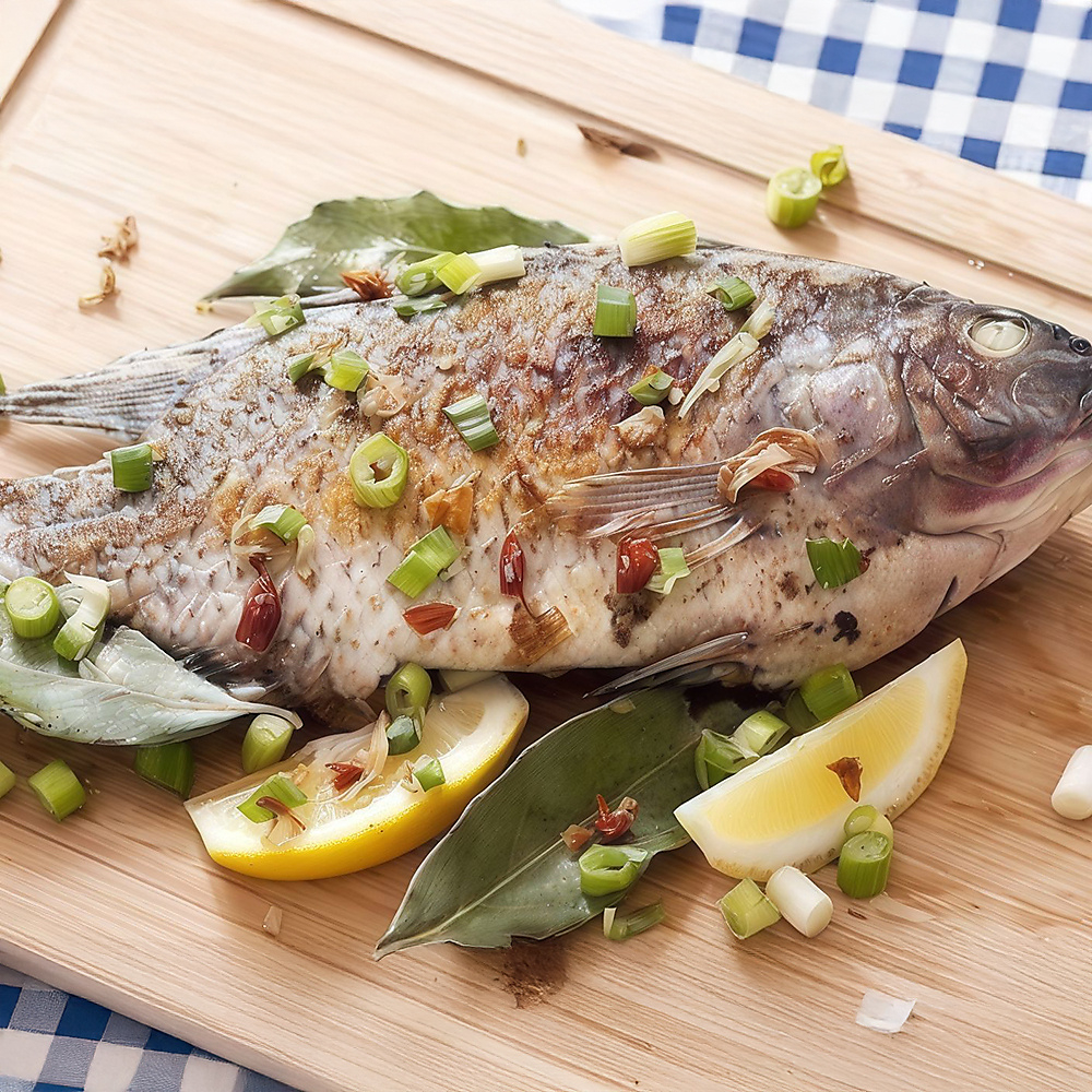 Tilapia Fish With Vinegar & Garlic
