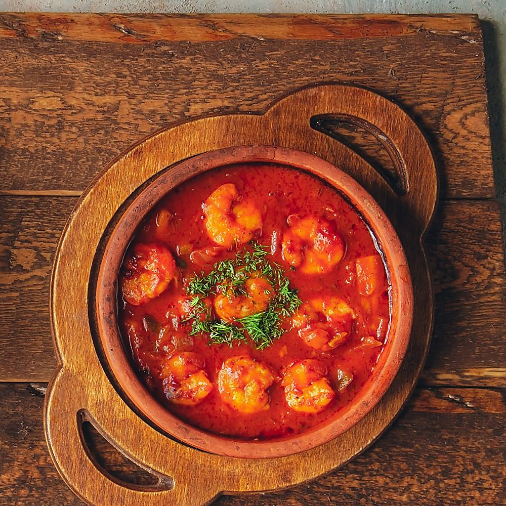 Shrimps Tajin With Sauce