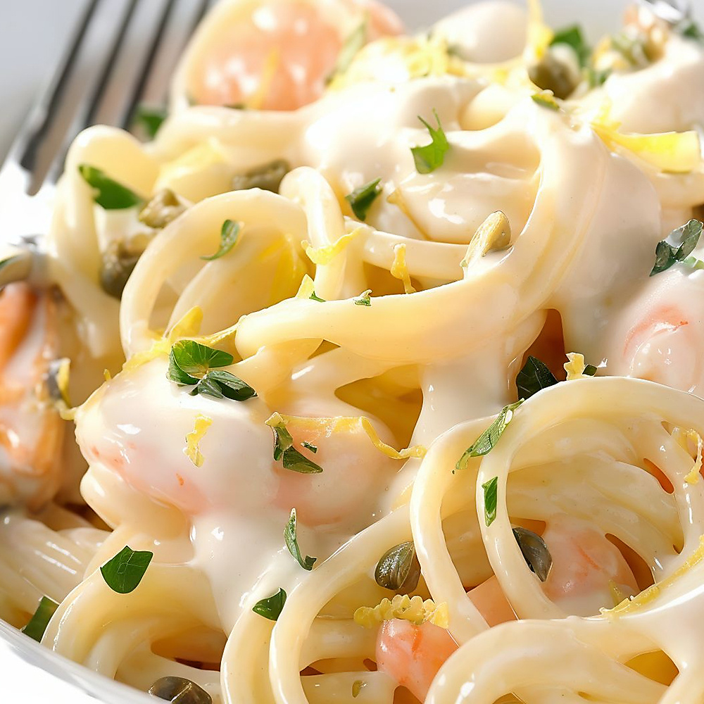 Seafood Pasta With Cream