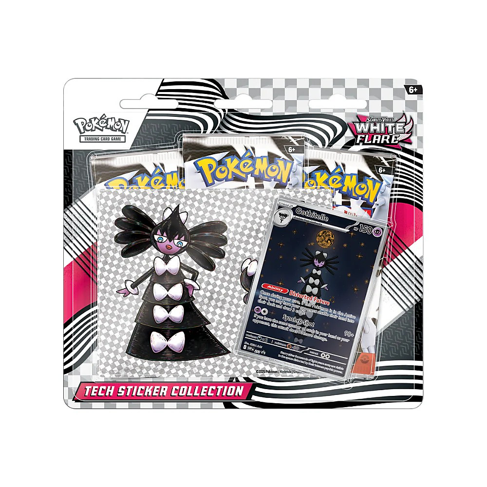 White Flare Tech Sticker