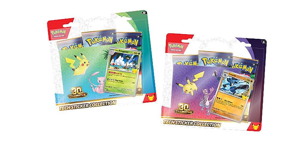 Pokémon 30th Anniversary - Tech Stickers 3 pack