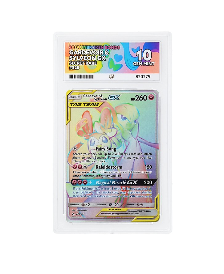 Gardevoir & Sylveon GX – Unbroken Bonds – 225/214 Secret Rare – ACE 10