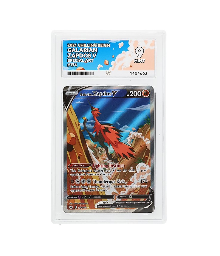 Galarian Zapdos V – Chilling Reign – 174/198 Special Art – ACE 9
