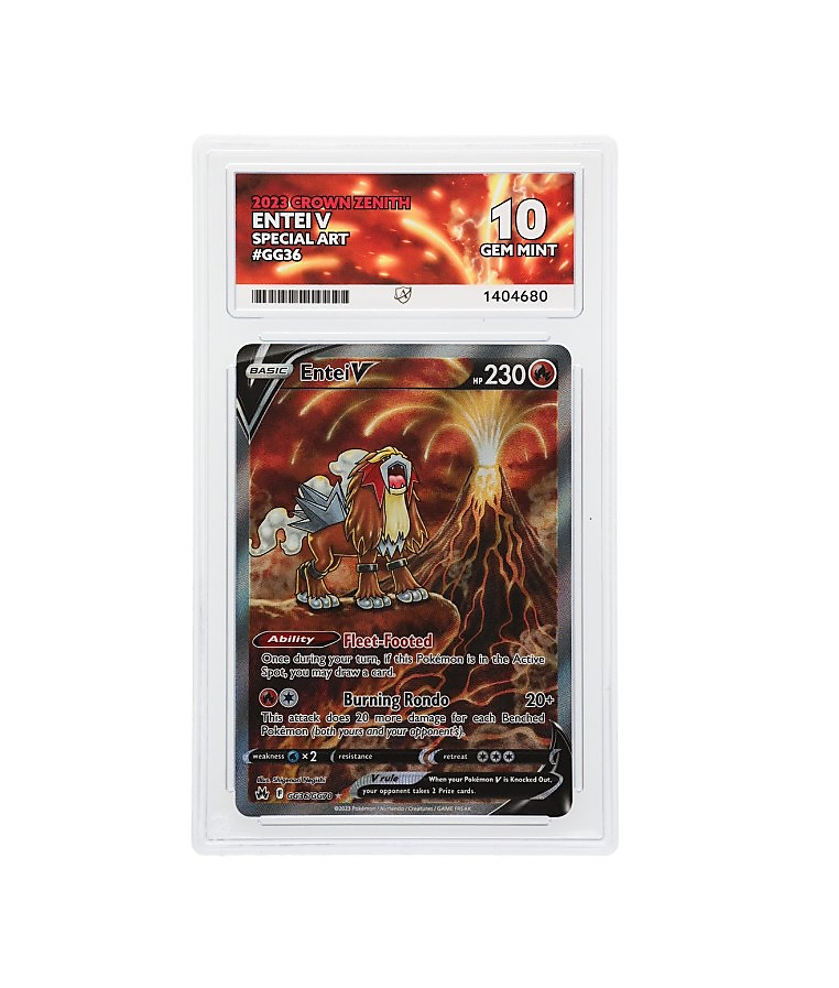 Entei V – Crown Zenith Galarian Gallery – GG36/GG70 Special Art – ACE 10