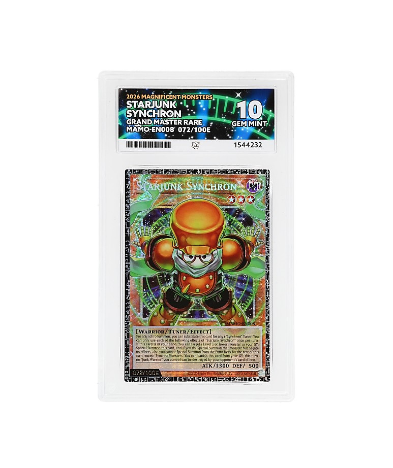 2026 Yu-Gi-Oh! Magnificent Monsters – Starjunk Synchron Grand Master Rare (072/100E) – ACE 10
