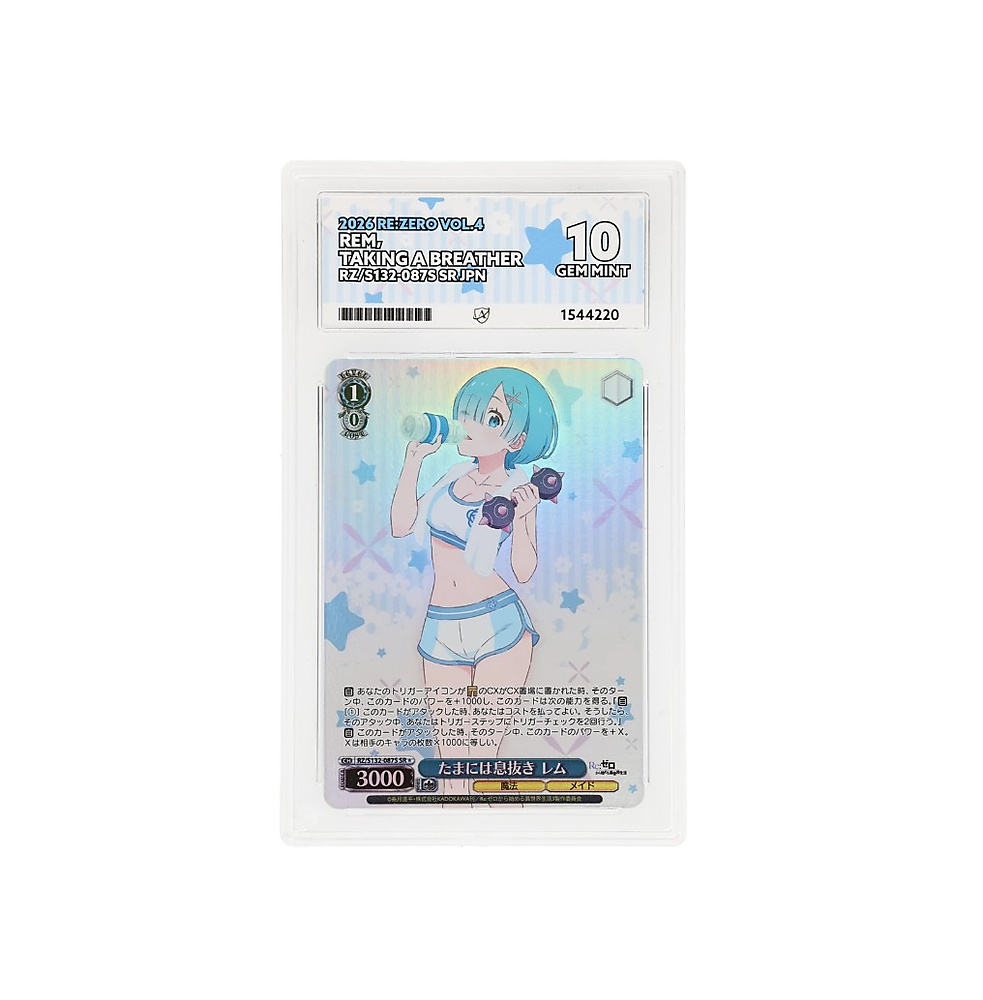 Rem “Taking a Breather” SR – Re:Zero Vol. 4 (Japanese) – ACE 10 Gem Mint