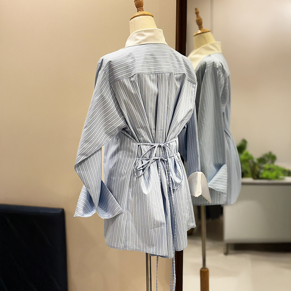 Blue Striped Blouse