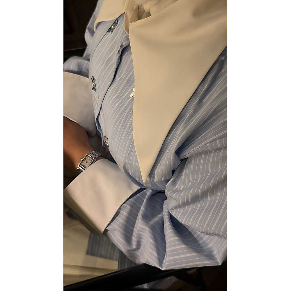 Blue Striped Blouse