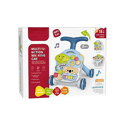 عربة مشي متعددة الوظائف للأطفال (3 في 1)