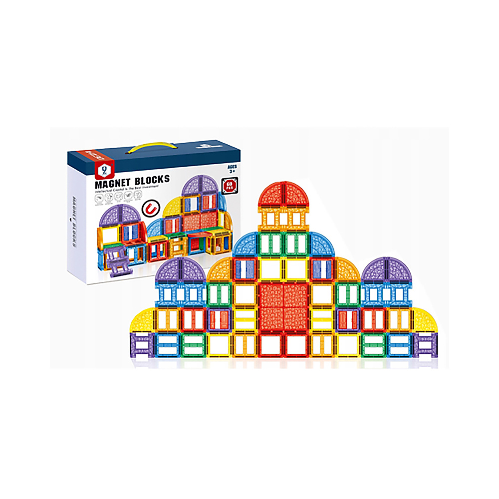 مكعبات مغناطيسية للبناء (60 قطعة)