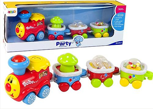 قطار موسيقي مع أضواء