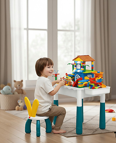 طاولة مكعبات أطفال