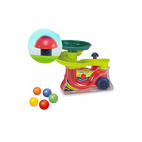 لعبة مسار الكرات المنزلقة التعليمية