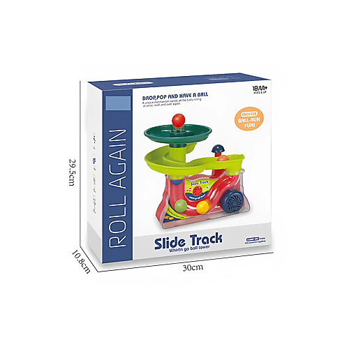 لعبة مسار الكرات المنزلقة التعليمية