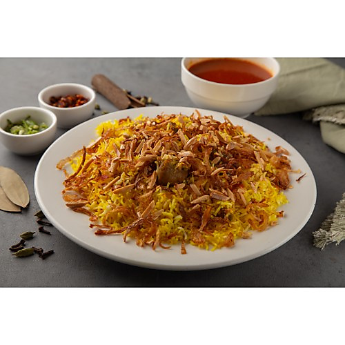 Meat biryani