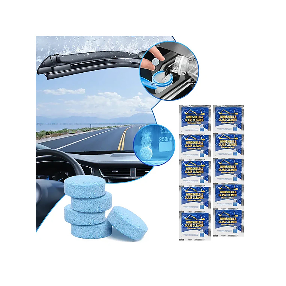Effective Glass Cleaning Tablets That Remove Dirt And Contaminants From Your Car Windshield For Clea