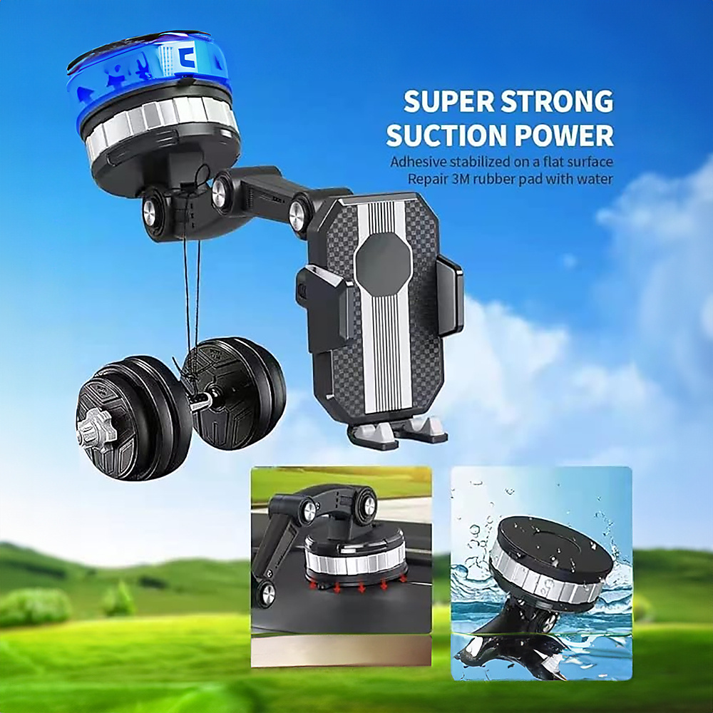 Car Phone Holder With Suction Cup Base