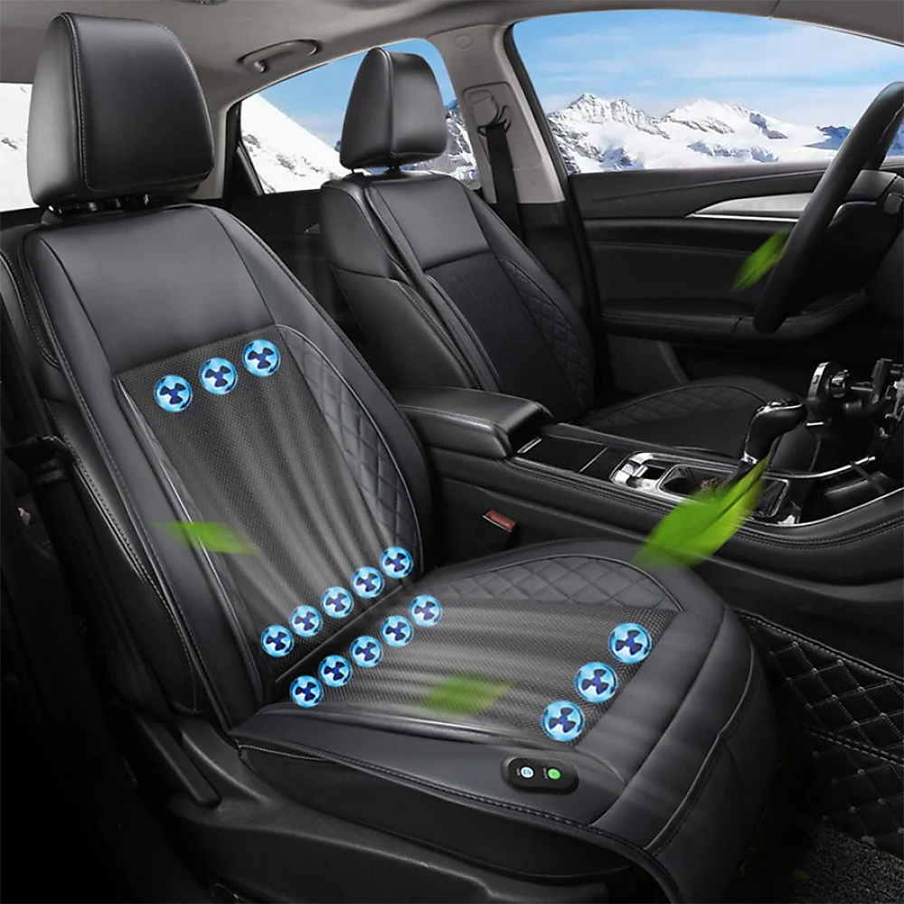 12V Cool Summer Car Seat Cushion With Fast-Inflation Ventilation Fan For Car (Summer Fan)