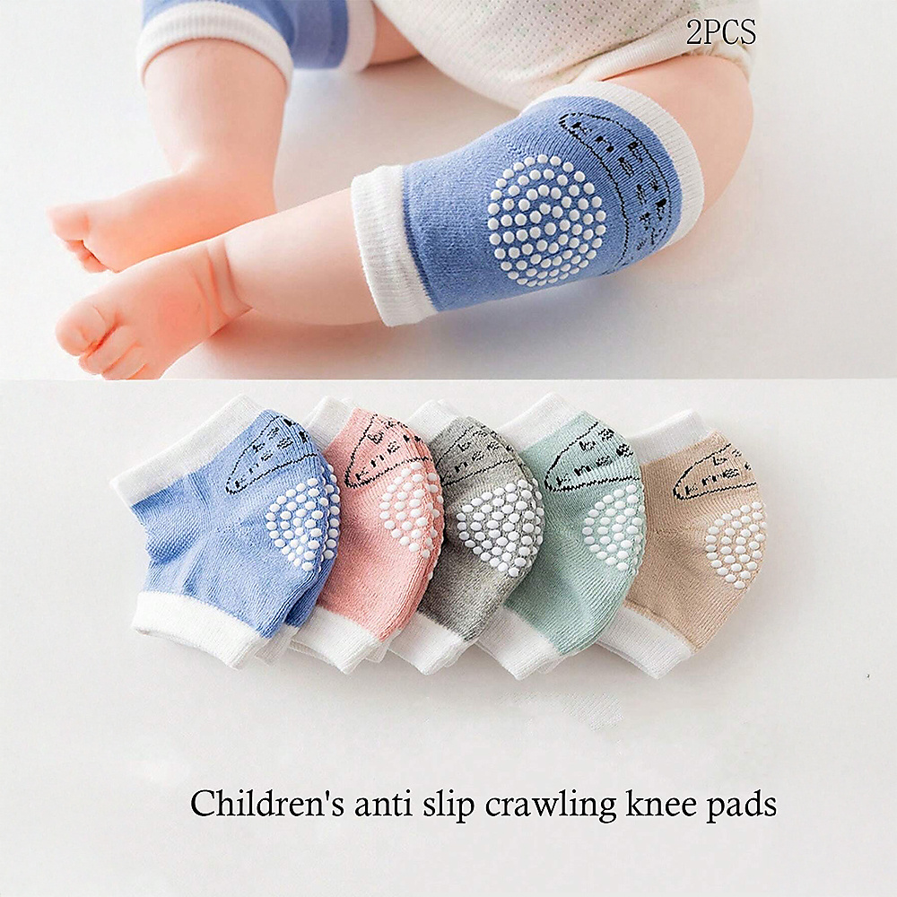 2-Piece Kids Knee And Elbow Pads, Padded Anti-Slip Knee Protection For Infants And Toddlers