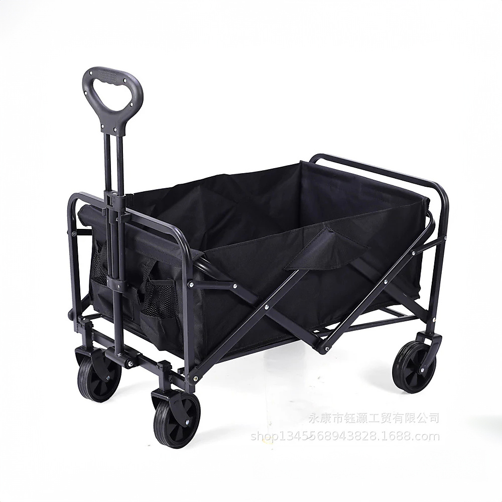 Foldable Travel And Luggage Cart With Extendable Handle (74×50×23 Cm)