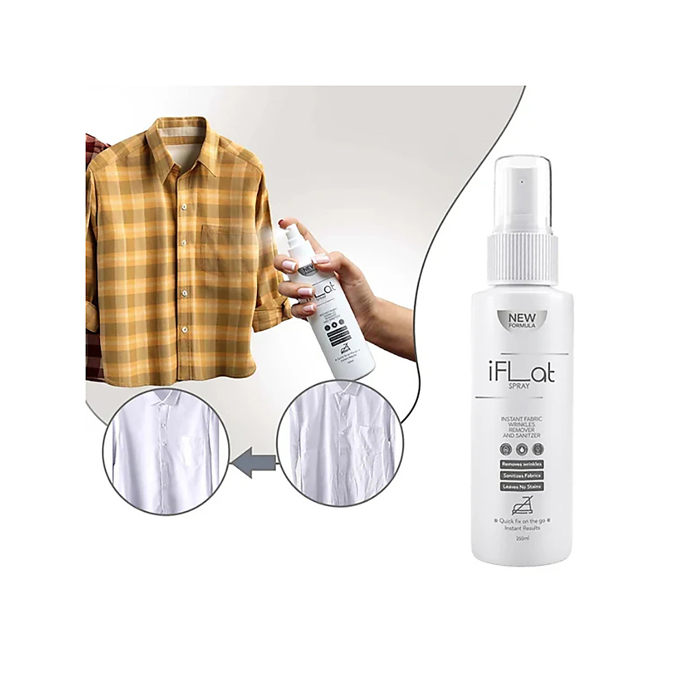 iFlat Instant Ironing And Wrinkle Remover Spray For Clothes (250ml)